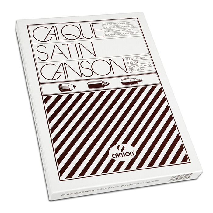 CANSON Bloc calque satin 90/95 g/m2 50 feuilles A3 - Papier